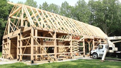 Lumber for Barn Construction
