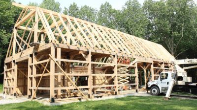 Lumber for Barn Construction
