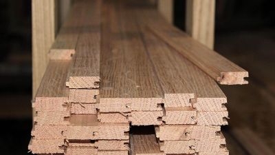 Red Oak Flooring: End View