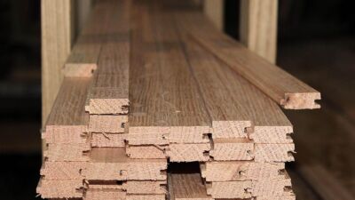 Red Oak Flooring: End View