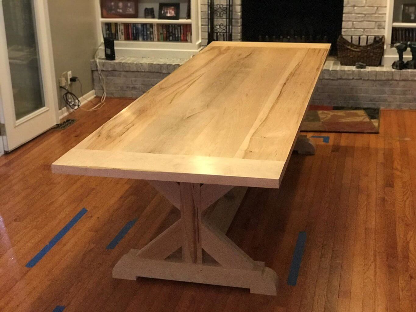 Early American Reproduction Maple Dining Room Table